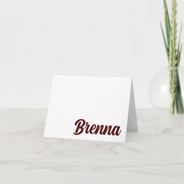 Texas A&M Aggies Gig 'em! Personalized Card (Front)