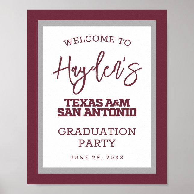 Texas A&M San Antonio Poster (Front)