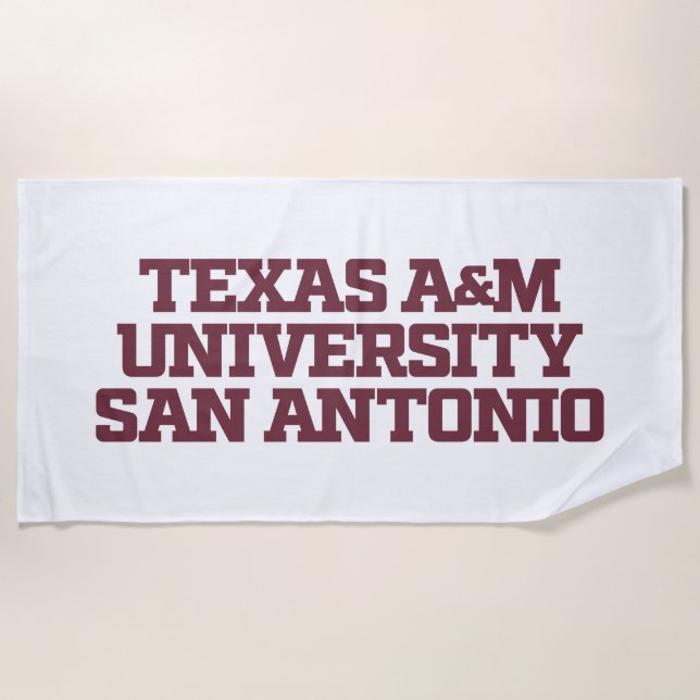 Texas A&M University-San Antonio Beach Towel (Front)