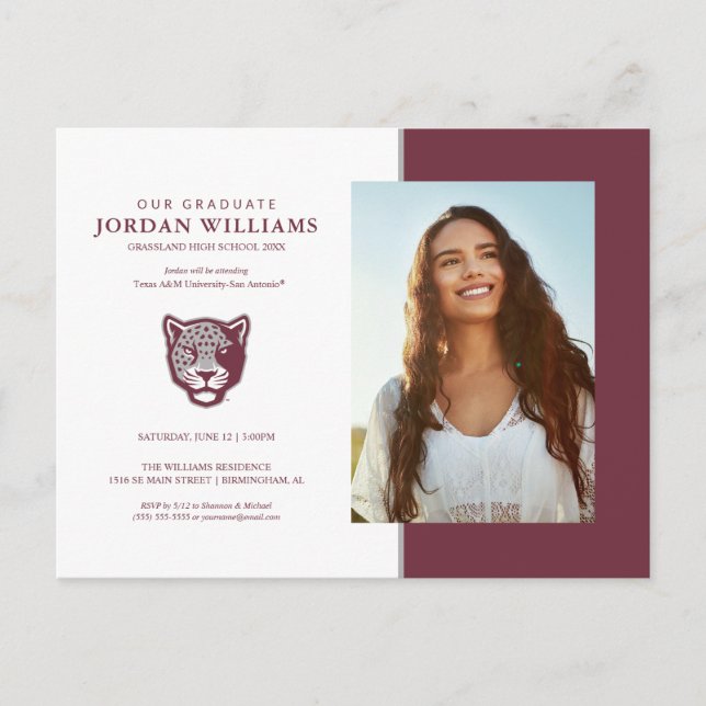 Texas A&M University-San Antonio | Jaguars Announcement Postcard (Front)