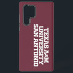 Texas A&M University-San Antonio Samsung Galaxy Case<br><div class="desc">Check out these Texas A&M University-San Antonio designs! Get all the latest San Antonio Jaguars gear here. All of these Zazzle products are customizable with your class year,  name,  and club. These products make perfect gifts for the A&M University-San Antonio student,  alumni,  family,  friend,  or fan in your life.</div>