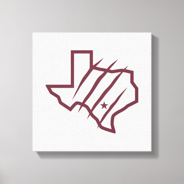 Texas A&M University-San Antonio | State Logo Canvas Print (Front)