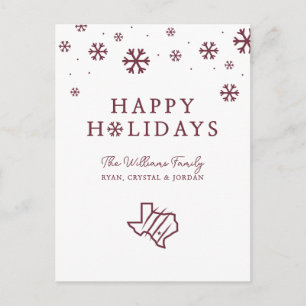 Texas A&M University-San Antonio State Logo Holiday Postcard