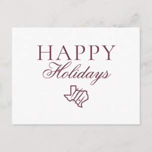 Texas A&M University-San Antonio State Logo Holiday Postcard