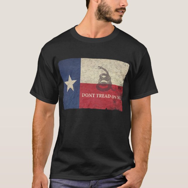 Texas and Gadsden Flag T-Shirt (Front)