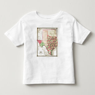 Texas and Indian TerritoryPanoramic Map Toddler T-shirt