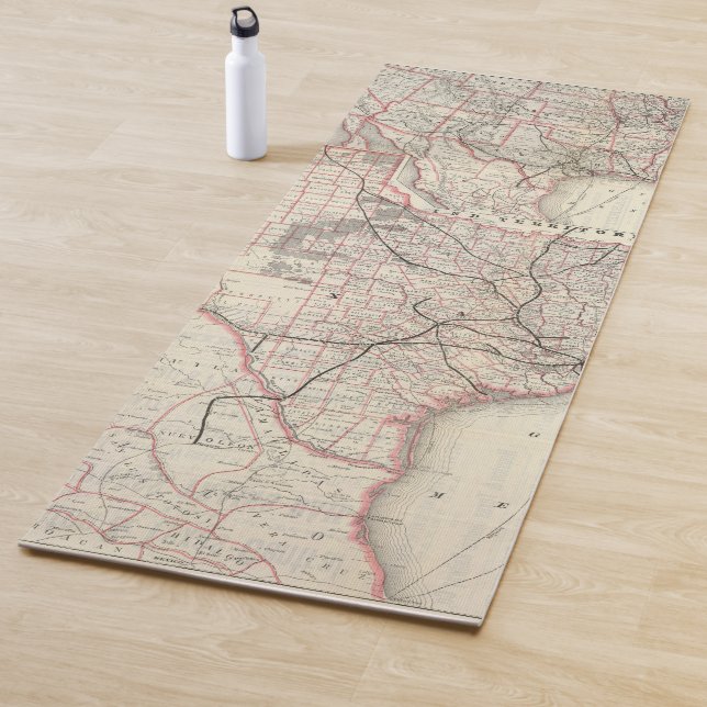 Texas and Mexico, Houston Yoga Mat (In Situ)