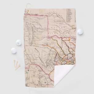 Texas and Oklahoma Golf Towel