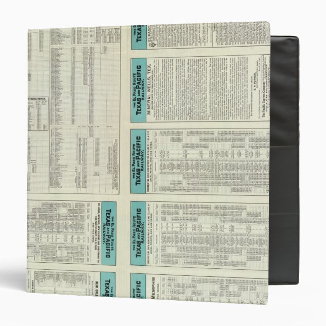 Texas and Pacific Railway Binder (Front/Inside)