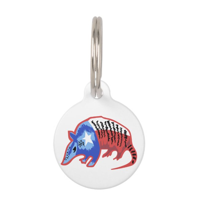 Texas Armadillo Pet Tag (Front)