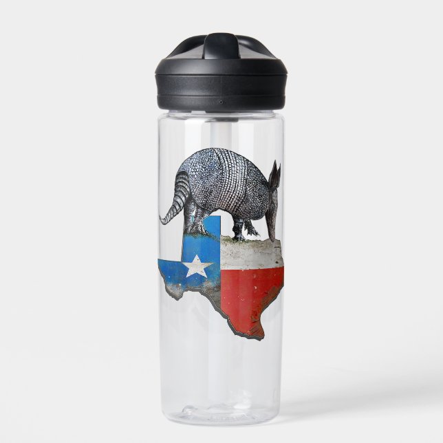 Texas Armadillo Water Bottle (Front)