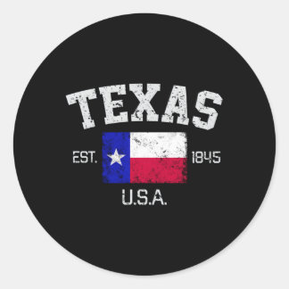 Texas Austin Est 1845 Classic Round Sticker
