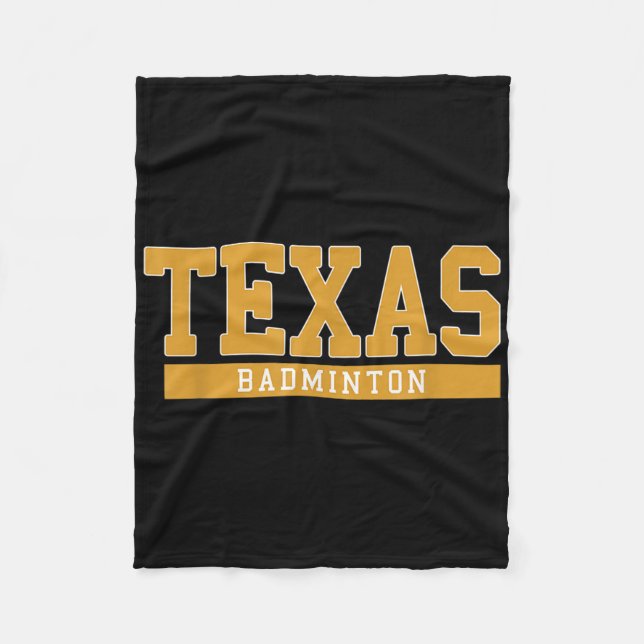 Texas Badminton  Fleece Blanket (Front)