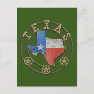 Texas Barn Art Postcard