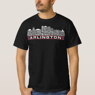 Texas  Baseball Legends, Arlington City Skyline T-Shirt