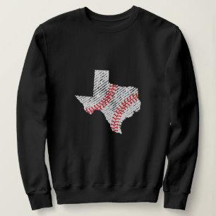Texas Baseball Mom Personalized Baseball Stitching Sweatshirt