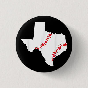 Texas Baseball State funny Texas Baseball  1 Inch Round Button