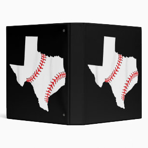 Texas Baseball State funny Texas Baseball  Binder