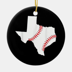 Texas Baseball State funny Texas Baseball  Ceramic Ornament
