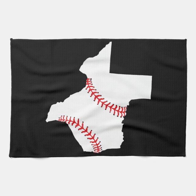 Texas Baseball State funny Texas Baseball  Kitchen Towel (Horizontal)
