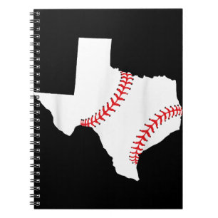 Texas Baseball State funny Texas Baseball Notebook
