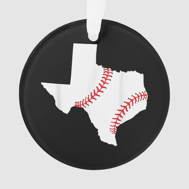 Texas Baseball State funny Texas Baseball  Ornament (Front)