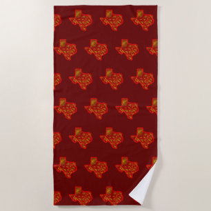 Texas beach towel