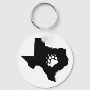 Texas Bear Keychain