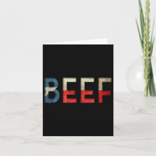 Texas Beef The Heart Of Rbecue Card