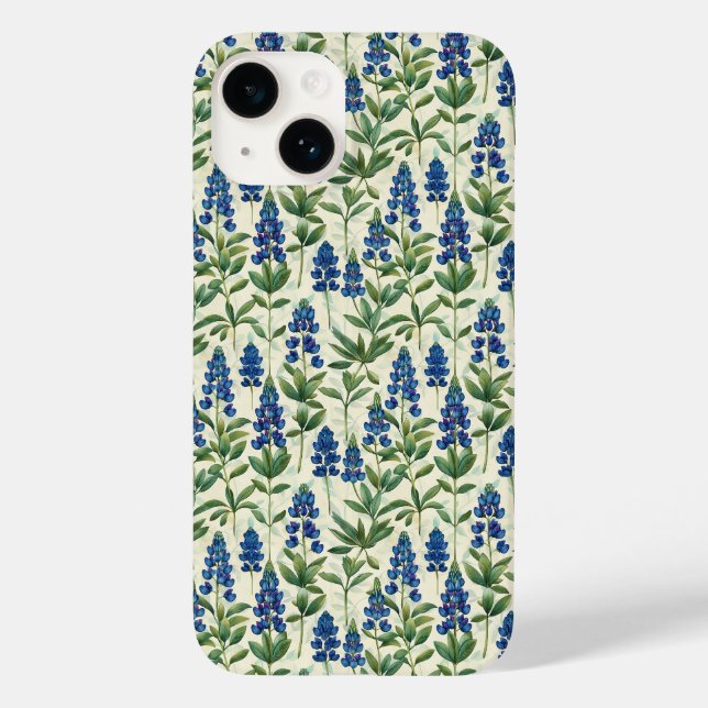Texas Blue Bonnet Flower Floral iPhone Case (Back)