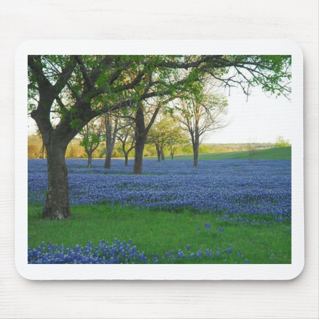 Texas Blue Bonnets Mouse Pad (Front)