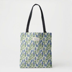 Texas Bluebonnet Floral Lupine Tote Bag