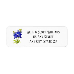 Texas Bluebonnet Flowers, Modern Wedding