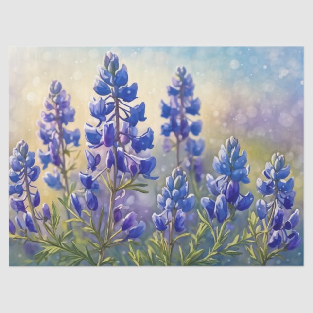 Texas Bluebonnet Gift Tissue Paper (Front)