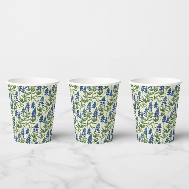 Texas Bluebonnet Paper Cups Lupine  (Multi)