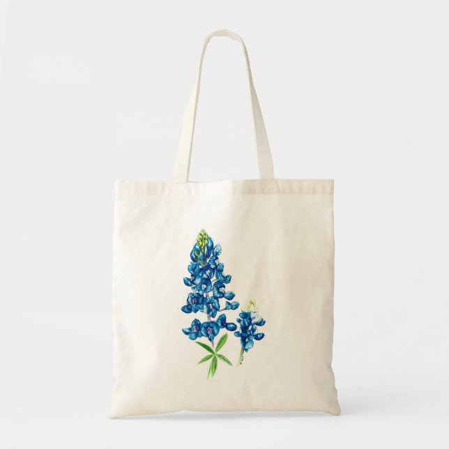 Texas Bluebonnet Tote Bag (Front)