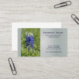 Texas Bluebonnet Wildflower Business Card