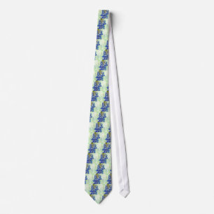 Texas Bluebonnet Wildflower Drawing Tie
