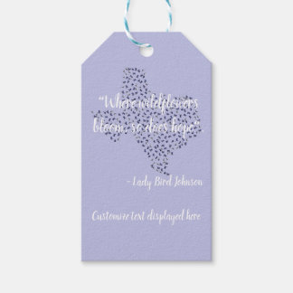 Texas Bluebonnet Wildflowers Message of hope Gift Tags