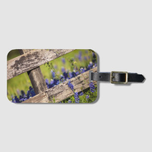 Texas Bluebonnets Around A Country Fence Luggage Tag