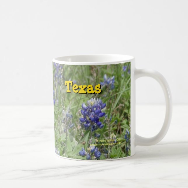 Texas Bluebonnets Coffee Mug (Right)