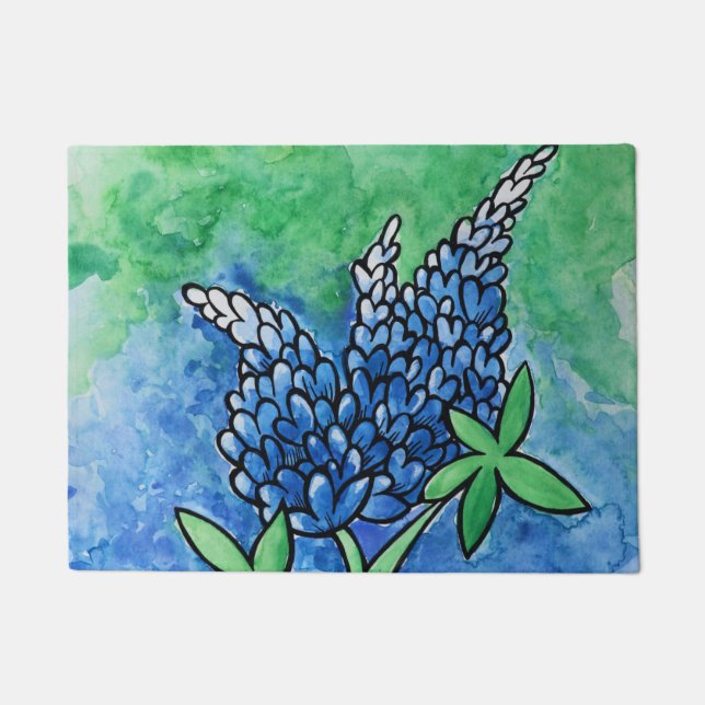 Texas Bluebonnets Doormat (Front)