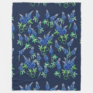 Texas Bluebonnets Fleece Blanket