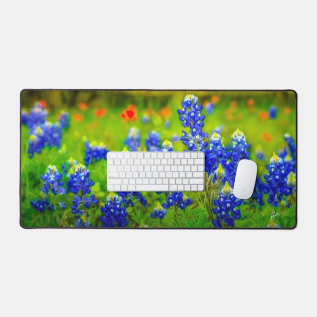 Texas Bluebonnets Fleurs sauvages indiens (Clavier et souris)