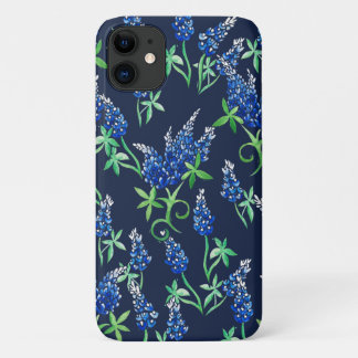 Texas Bluebonnets Floral Blue iPhone 11 Case