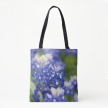 Texas Bluebonnets in bloom tote
