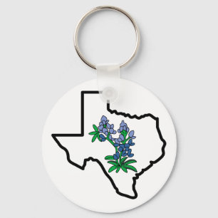 Texas Bluebonnets Keychain