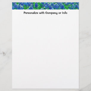 Texas Bluebonnets Letterhead