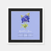 Texas Bluebonnets on Slate Blue, Spring Wedding
