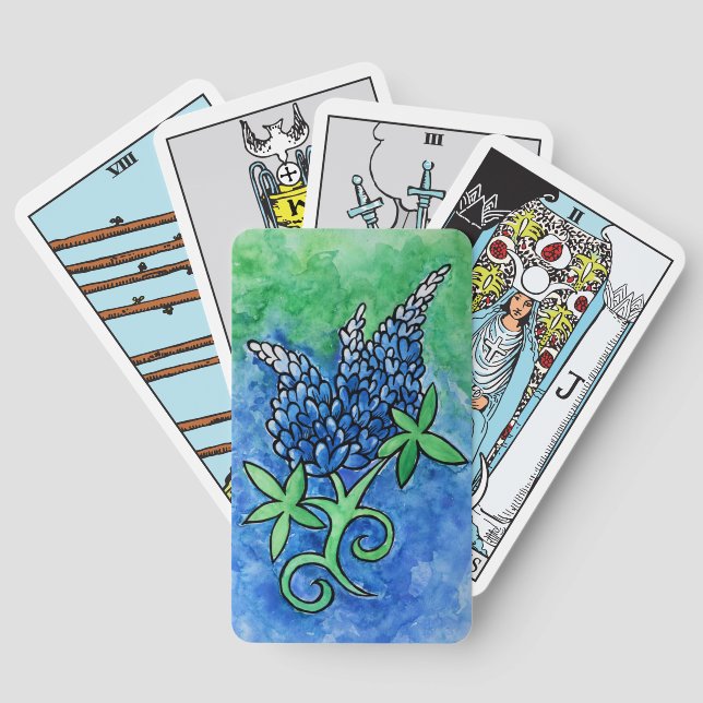 Texas Bluebonnets Playing Cards (Back)